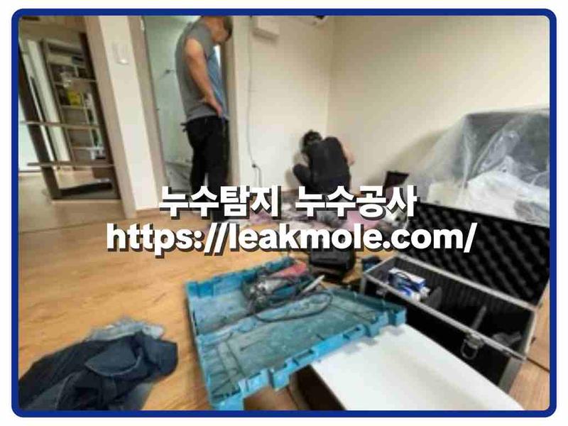 누수탐지 현장 작업 사진 11